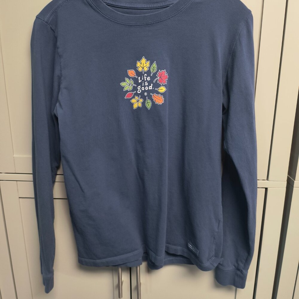 Women's Small Life is Good Long Sleeve Shirt